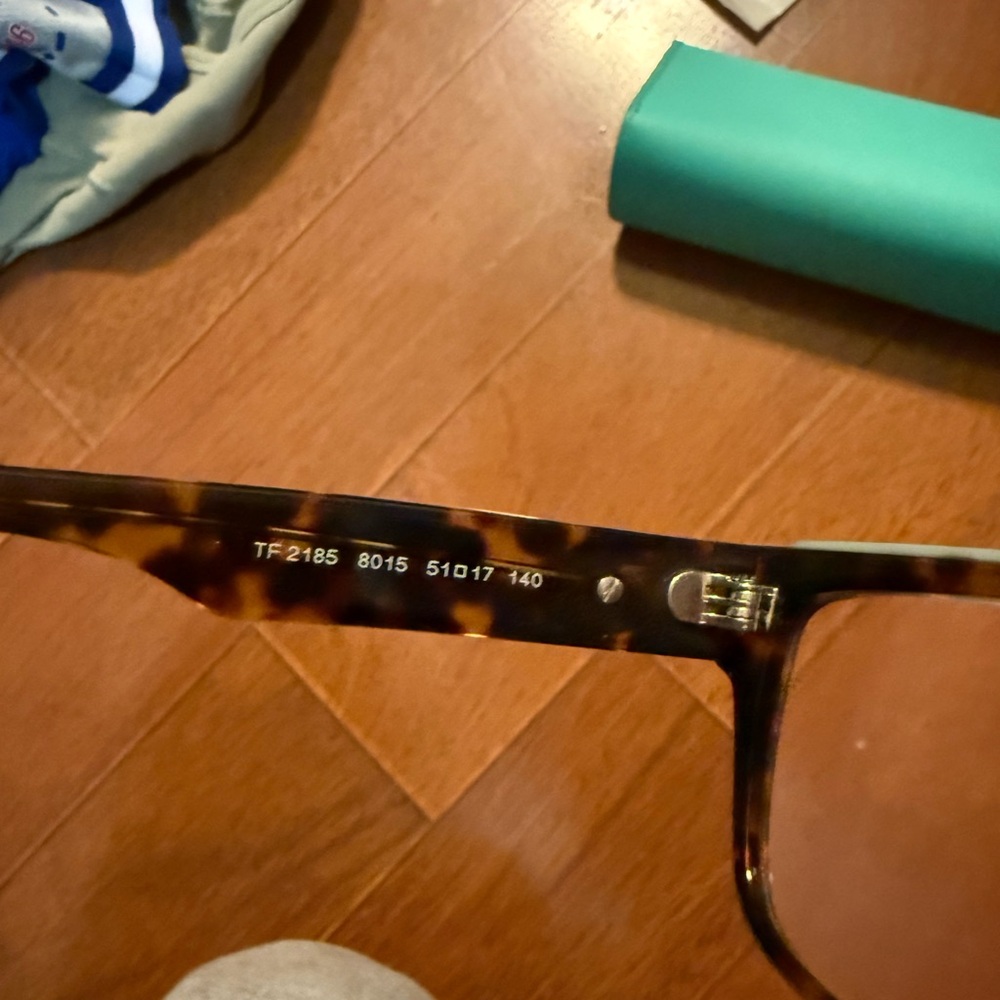 Tiffany & Co. Tortoise Glasses with Blue Case - Picture 4 of 6